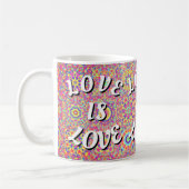 Liebe ist Liebe-Stolz Kaffeetasse (Links)