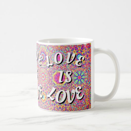 Liebe ist Liebe-Stolz Kaffeetasse (Rechts)