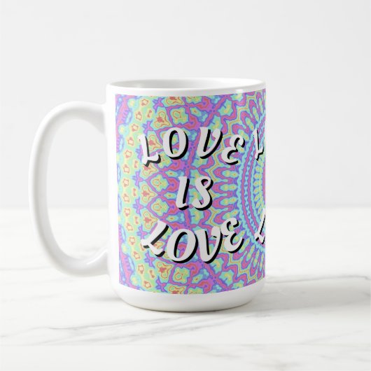 Liebe ist Liebe-Stolz Kaffeetasse (Links)
