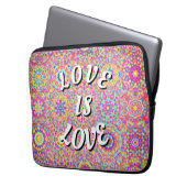 Liebe ist Liebe-Stolz Laptopschutzhülle (Vorderseite Links)