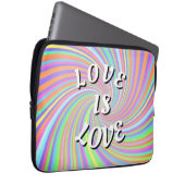 Liebe ist Liebe-Stolz Laptopschutzhülle (Vorne Rechts)