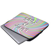 Liebe ist Liebe-Stolz Laptopschutzhülle (Vorne Knopf)