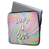 Liebe ist Liebe-Stolz Laptopschutzhülle (Vorderseite Links)