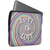 Liebe ist Liebe-Stolz Laptopschutzhülle (Vorne Rechts)