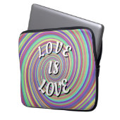 Liebe ist Liebe-Stolz Laptopschutzhülle (Vorderseite Links)