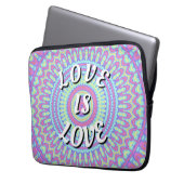 Liebe ist Liebe-Stolz Laptopschutzhülle (Vorderseite Links)