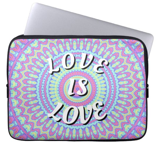 Liebe ist Liebe-Stolz Laptopschutzhülle (Vorderseite)