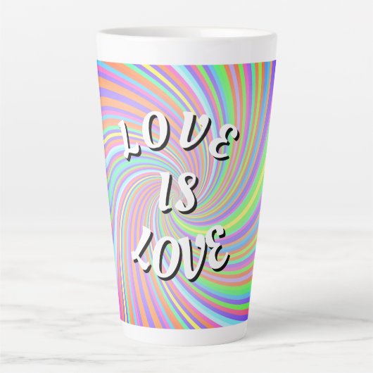 Liebe ist Liebe-Stolz Milchtasse (Vorderseite)