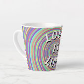 Liebe ist Liebe-Stolz Milchtasse (Linke Ecke)