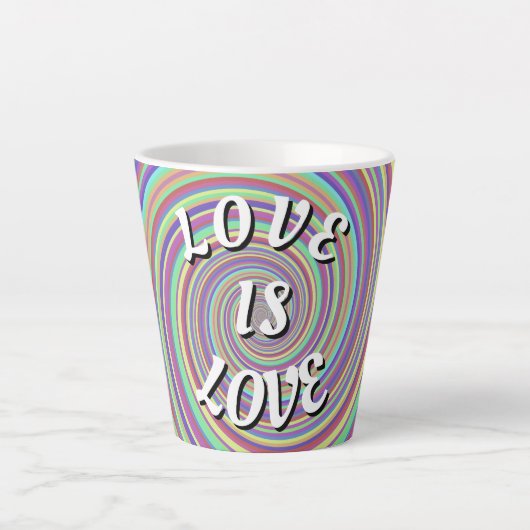 Liebe ist Liebe-Stolz Milchtasse (Vorderseite)