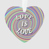 Liebe ist Liebe-Stolz Ornament (Rückseite)