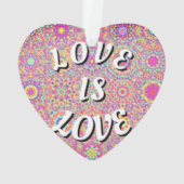 Liebe ist Liebe-Stolz Ornament (Rückseite)
