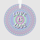 Liebe ist Liebe-Stolz Ornament (Rückseite)