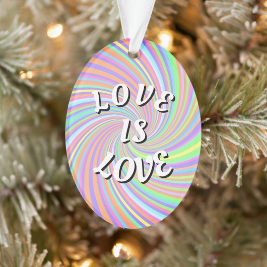 Liebe ist Liebe-Stolz Ornament (Baum)