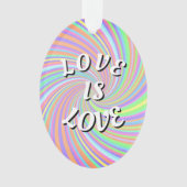Liebe ist Liebe-Stolz Ornament (Vorderseite)