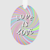 Liebe ist Liebe-Stolz Ornament (Rückseite)