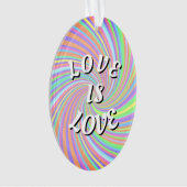 Liebe ist Liebe-Stolz Ornament (Vorderseite)