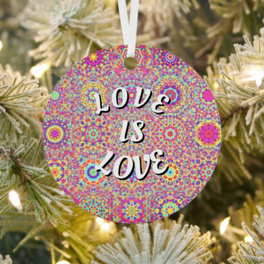 Liebe ist Liebe-Stolz Ornament Aus Metall (InSitu)