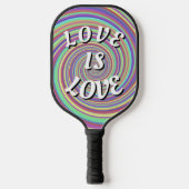 Liebe ist Liebe-Stolz Pickleball Schläger (Vorderseite)