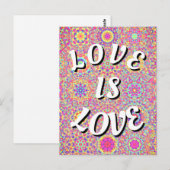 Liebe ist Liebe-Stolz Postkarte (Vorne/Hinten)