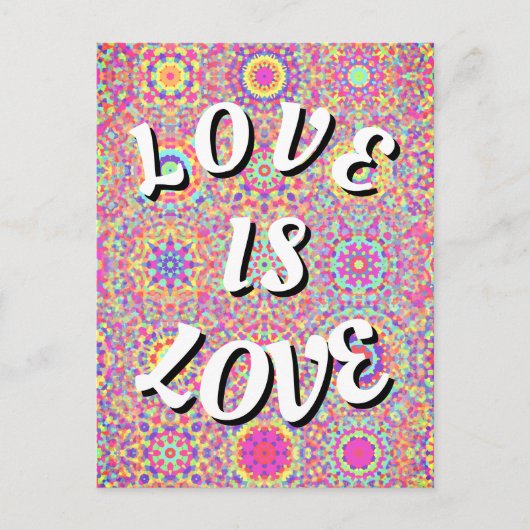 Liebe ist Liebe-Stolz Postkarte (Vorderseite)