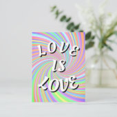 Liebe ist Liebe-Stolz Postkarte (Stehend Vorderseite)