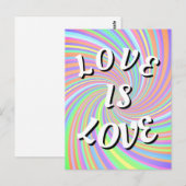 Liebe ist Liebe-Stolz Postkarte (Vorne/Hinten)