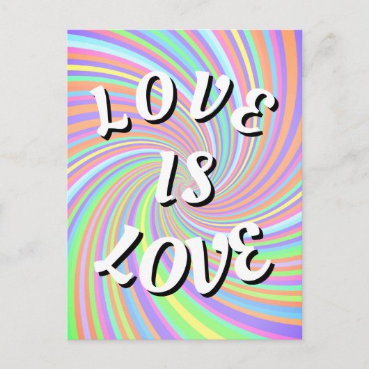 Liebe ist Liebe-Stolz Postkarte (Vorderseite)