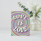 Liebe ist Liebe-Stolz Postkarte (Stehend Vorderseite)