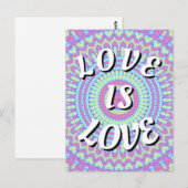 Liebe ist Liebe-Stolz Postkarte (Vorne/Hinten)