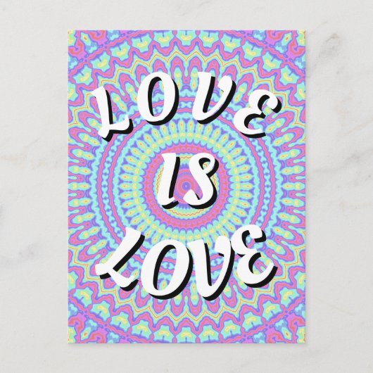 Liebe ist Liebe-Stolz Postkarte (Vorderseite)