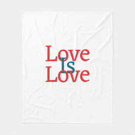 Liebe ist Liebe Stolz rot Juni LGBTQ Einfachtext Fleecedecke