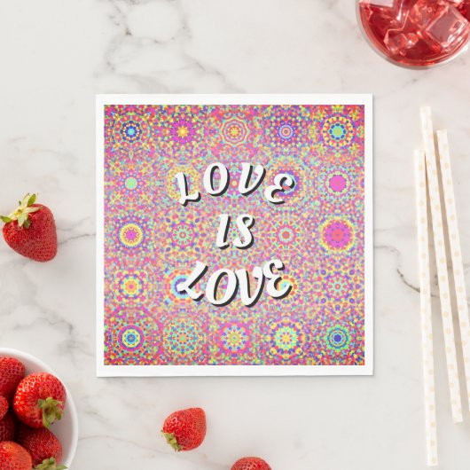 Liebe ist Liebe-Stolz Serviette (Beispiel)