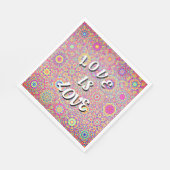 Liebe ist Liebe-Stolz Serviette (Ecke)