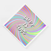 Liebe ist Liebe-Stolz Serviette (Ecke)