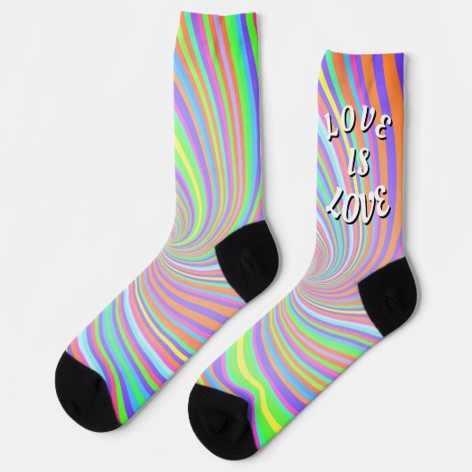 Liebe ist Liebe-Stolz Socken (Linkes Detail)