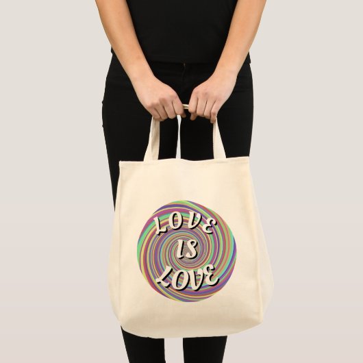 Liebe ist Liebe-Stolz Tragetasche (Vorderseite (Produkt))
