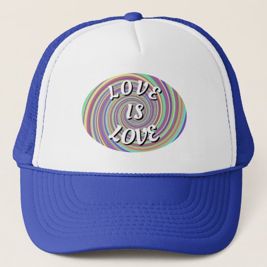 Liebe ist Liebe-Stolz Truckerkappe (Vorderseite)