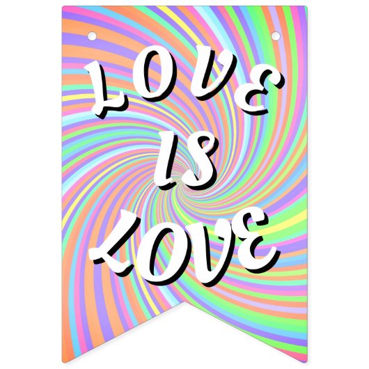 Liebe ist Liebe-Stolz Wimpelkette (Erste Fahne)