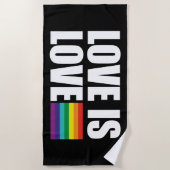 Liebe ist Liebe Strandtuch (Vorderseite)