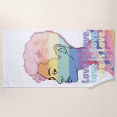 Liebe ist Liebe Strandtuch (Vorderseite)