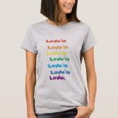 Liebe ist Liebe-T - Shirt (Vorderseite)