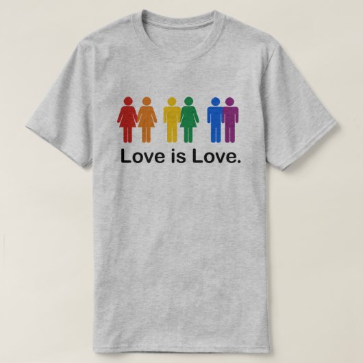 Liebe ist Liebe T-Shirt (Design vorne)