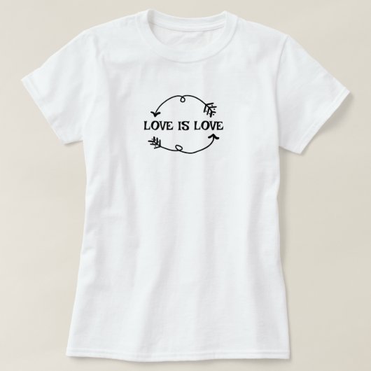 Liebe ist Liebe T - Shirt (Design vorne)