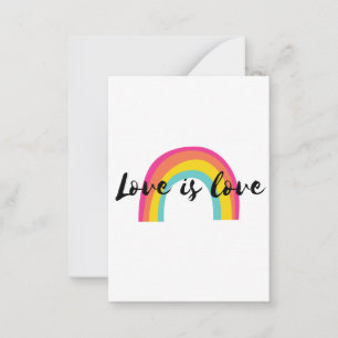 Liebe ist Liebe T - Shirt Klassischer Rundaufklebe Mitteilungskarte