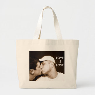 Liebe ist Liebe-Tasche Jumbo Stoffbeutel