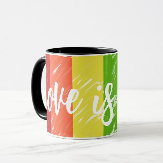 Liebe ist Liebe Tasse (Vorderseite Links)