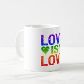 Liebe ist Liebe Tasse - wählen Sie Stil & Farbe (Vorderseite Links)