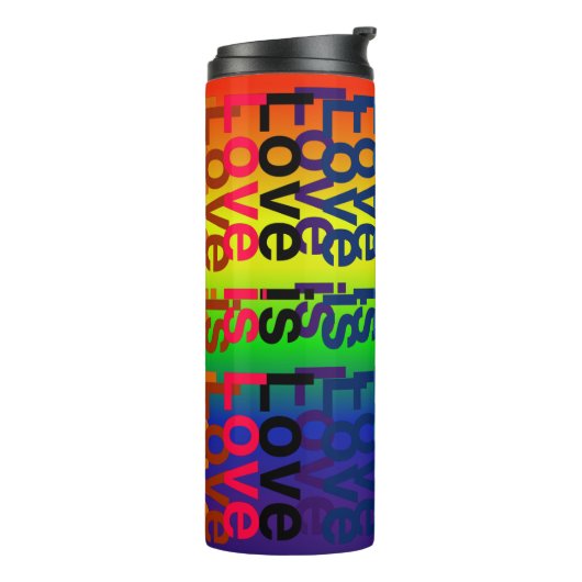 Liebe ist Liebe Thermosbecher (Nach links gedreht)