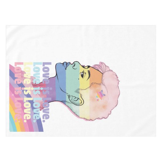 Liebe ist Liebe Tischdecke (Vorderseite (Horizontal))